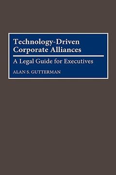 portada technology-driven corporate alliances: a legal guide for executives (en Inglés)