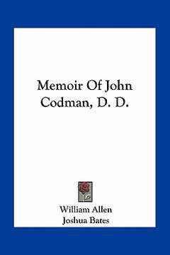 portada memoir of john codman, d. d. (en Inglés)