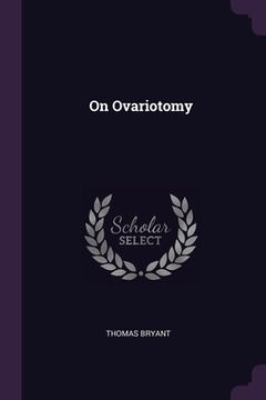 portada On Ovariotomy (en Inglés)