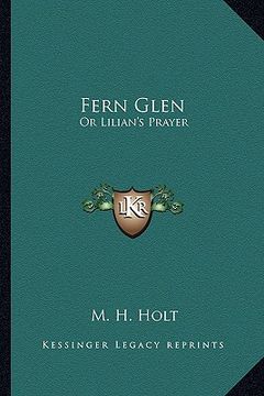 portada fern glen: or lilian's prayer