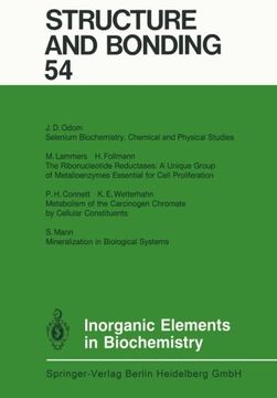 portada Inorganic Elements in Biochemistry (Structure and Bonding)