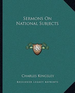portada sermons on national subjects (en Inglés)