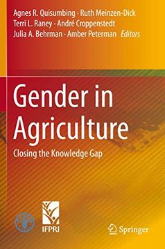 portada Gender in Agriculture: Closing the Knowledge Gap (en Inglés)