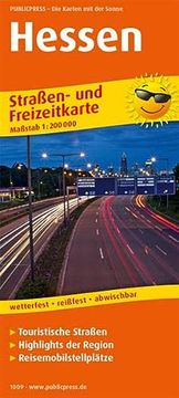 portada Hessen: Straßen- und Freizeitkarte mit Touristischen Straßen, Highlights der Region und Reisemobilstellplätzen. 1: 200000 (Straßen- und Freizeitkarte: Stuf)
