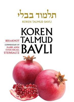portada koren talmud bavli, english, vol.1: berakhot: standard (color): with commentary by rabbi adin steinsaltz (en Inglés)
