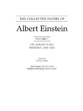 portada the collected papers of albert einstein, volume 7: the berlin years: writings, 1918-1921. (english translation of selected texts) (in English)