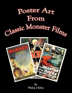 portada poster art from the classic monster films (in English)