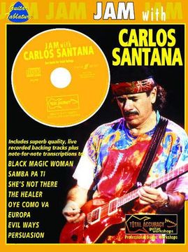 portada Jam With Santana Carlos + cd: (Guitar Tab) (Jam With the Guitar Greats) (en Inglés)