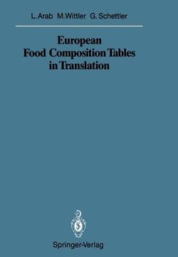 portada european food composition tables in translation (in English)