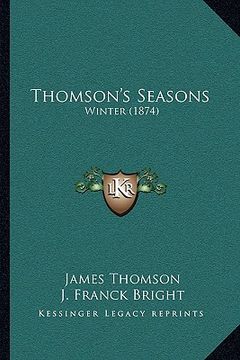 portada thomson's seasons: winter (1874) (in English)
