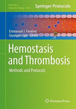 portada Hemostasis and Thrombosis: Methods and Protocols (Methods in Molecular Biology)