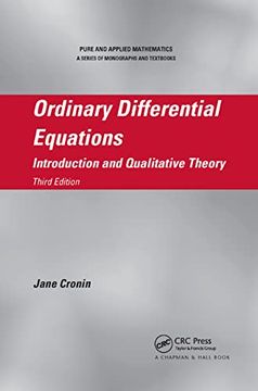 portada Ordinary Differential Equations: Introduction and Qualitative Theory, Third Edition (Chapman & Hall (en Inglés)