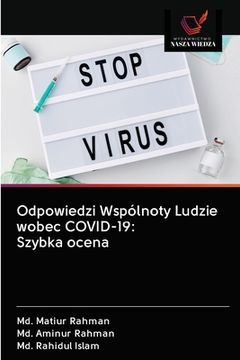 portada Odpowiedzi Wspólnoty Ludzie wobec COVID-19: Szybka ocena (en Polaco)