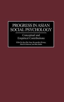 portada progress in asian social psychology: conceptual and empirical contributions (en Inglés)