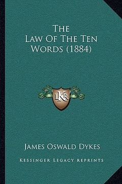 portada the law of the ten words (1884) (in English)