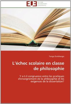 portada L'Echec Scolaire En Classe de Philosophie