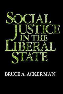 portada Social Justice in the Liberal State (en Inglés)
