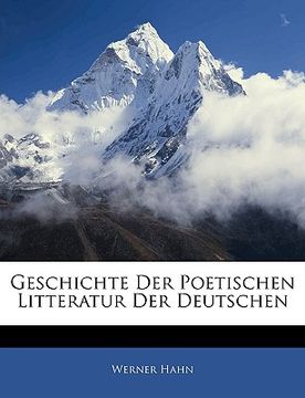 portada Geschichte Der Poetischen Litteratur Der Deutschen (in German)
