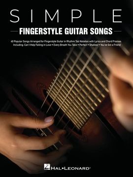 portada Simple Fingerstyle Guitar Songs: 40 Popular Songs Arranged for Fingerstyle Guitar in Rhythm tab Notation With Lyrics and Chord Frames 