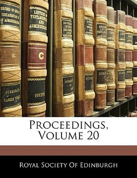 portada proceedings, volume 20 (en Inglés)