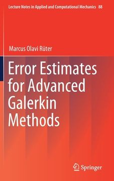portada Error Estimates for Advanced Galerkin Methods (en Inglés)