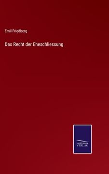 portada Das Recht der Eheschliessung (en Alemán)