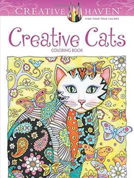 portada Creative Haven Creative Cats Coloring Book (Adult Coloring) (en Inglés)