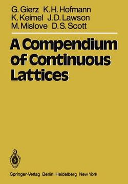 portada a compendium of continuous lattices (en Inglés)