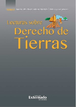 portada LECTURAS SOBRE DERECHO DE TIERRAS (V) (in Spanish)