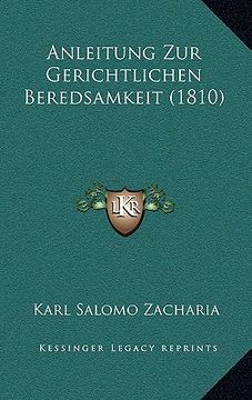 portada Anleitung Zur Gerichtlichen Beredsamkeit (1810) (in German)