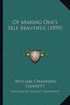 portada of making one's self beautiful (1899)