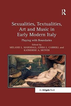 portada Sexualities, Textualities, art and Music in Early Modern Italy (en Inglés)