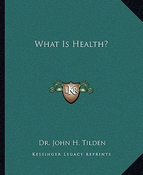 portada what is health? (in English)