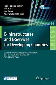 portada e-infrastructure and e-services for developing countries (en Inglés)