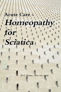 portada acute care - homeopathy for sciatica (en Inglés)