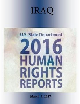 portada IRAQ 2016 HUMAN RIGHTS Report (en Inglés)
