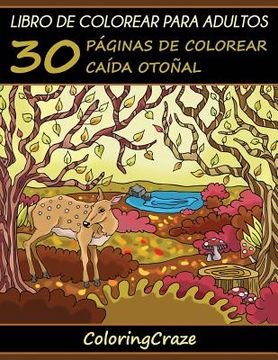 portada Libro de Colorear para Adultos: 30 Páginas de Colorear Caída Otoñal