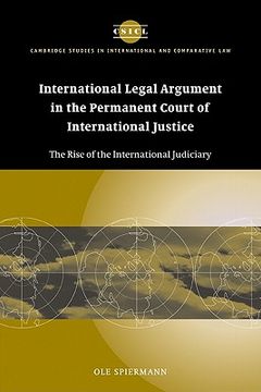 portada International Legal Argument in the Permanent Court of International Justice: The Rise of the International Judiciary (Cambridge Studies in International and Comparative Law) (en Inglés)