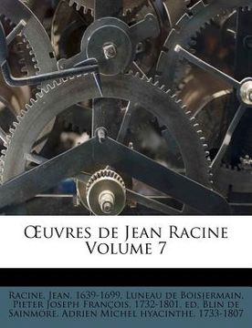 portada OEuvres de Jean Racine Volume 7 (in French)