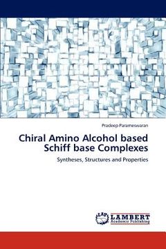 portada chiral amino alcohol based schiff base complexes (en Inglés)