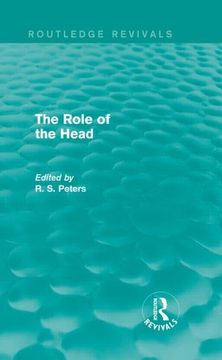 portada The Role of the Head (Routledge Revivals) (en Inglés)