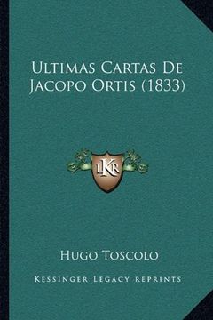 portada Ultimas Cartas de Jacopo Ortis (1833)