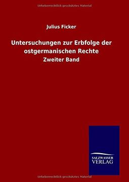 portada Untersuchungen zur Erbfolge der ostgermanischen Rechte (German Edition)