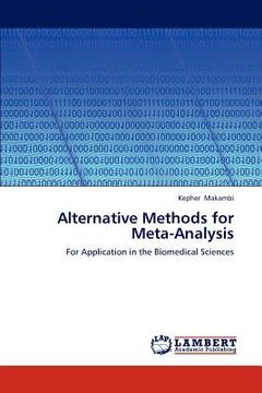 portada alternative methods for meta-analysis (en Inglés)