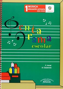 portada Pentagrama Escolar Música 1: Educación Primaria. Ciclo Inicial (in Spanish)