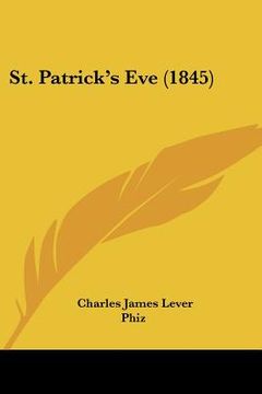 portada st. patrick's eve (1845) (en Inglés)