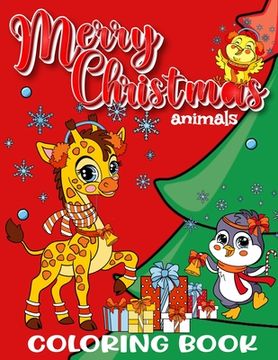 portada Merry Christmas Animals Coloring Book for Kids 