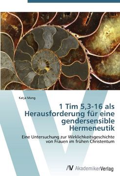 portada 1 Tim 5,3-16 als Herausforderung für eine gendersensible Hermeneutik