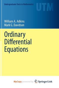 portada Ordinary Differential Equations (en Inglés)