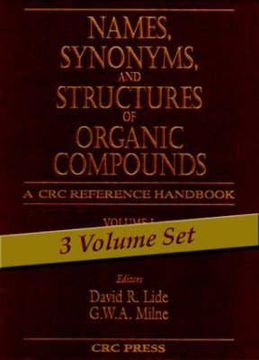 portada names, synonyms, and structures of organic compounds (en Inglés)